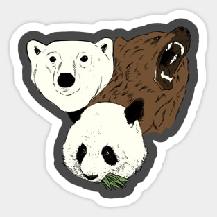 3 Bears Sticker